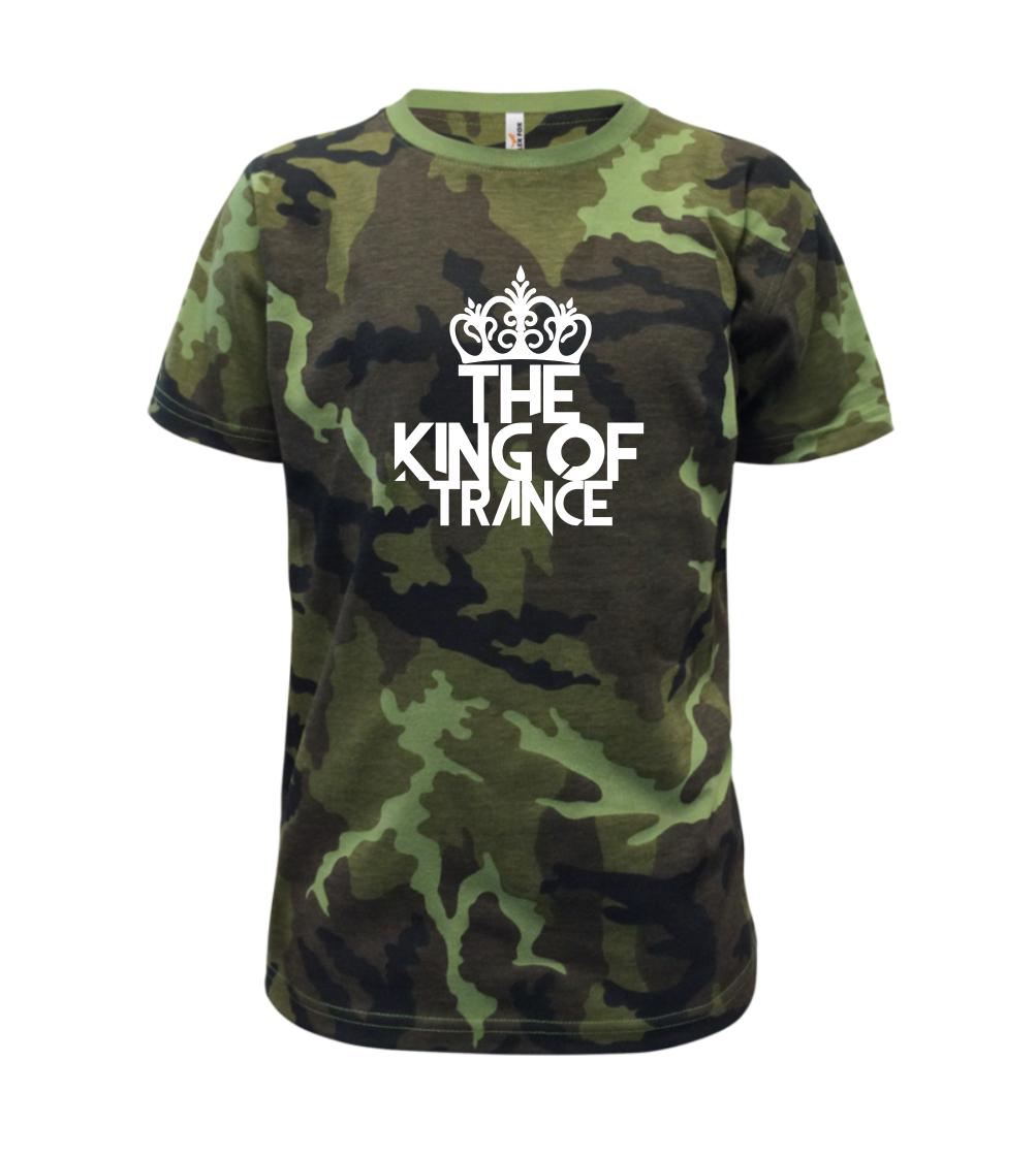 Hudobné tričká - King of Trance - Detské maskáčové tričko
