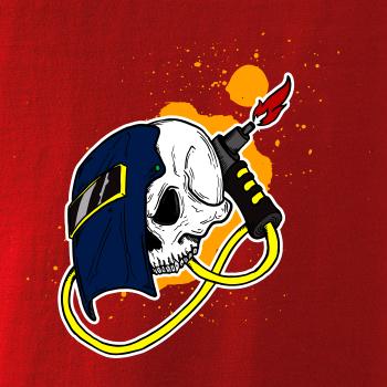 Zvárač - kreslená lebka