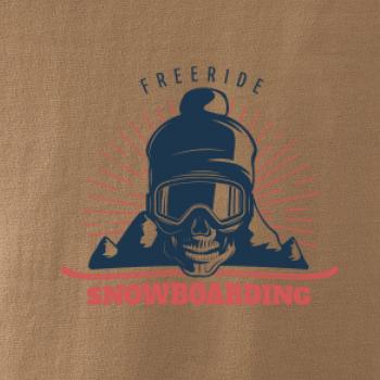 Freeride snowboarding lebka