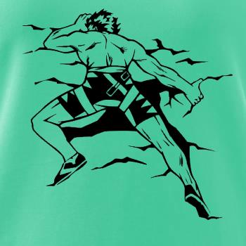 Climbing man