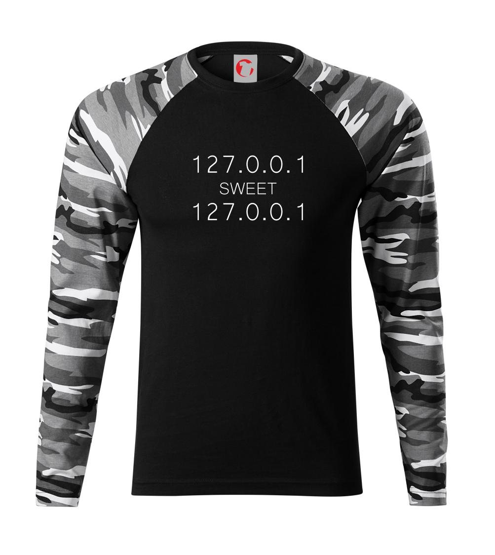 Tričká pre ajťákov - 127.0.0.1 sweet - Camouflage LS