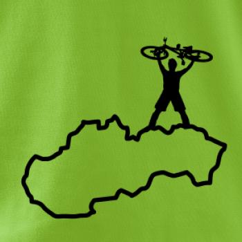 Mapa SK - cyklista na prsiach