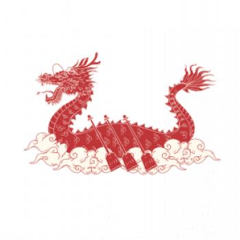 Dračia loď ornament