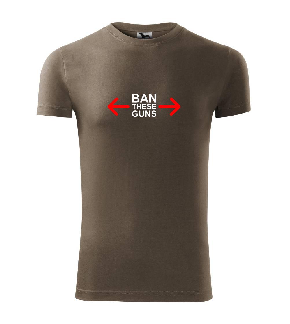 Posilňovani - Ban these guns - Viper FIT - Pánske zúžené tričko