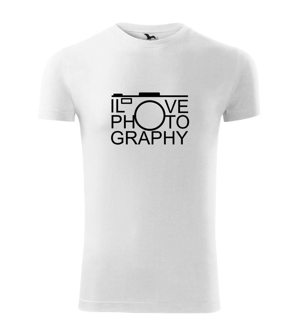 Tričká pre fotografov - I love photography - Viper FIT - Pánske zúžené tričko