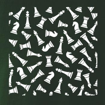 Šachové figúrky vo štvorci