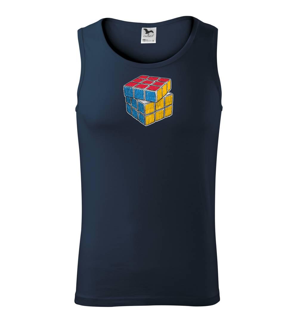 Rubikova kocka kreslená Rubikova kocka kreslená