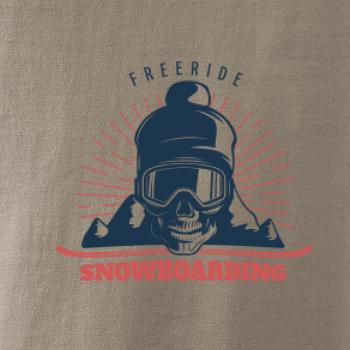 Freeride snowboarding lebka