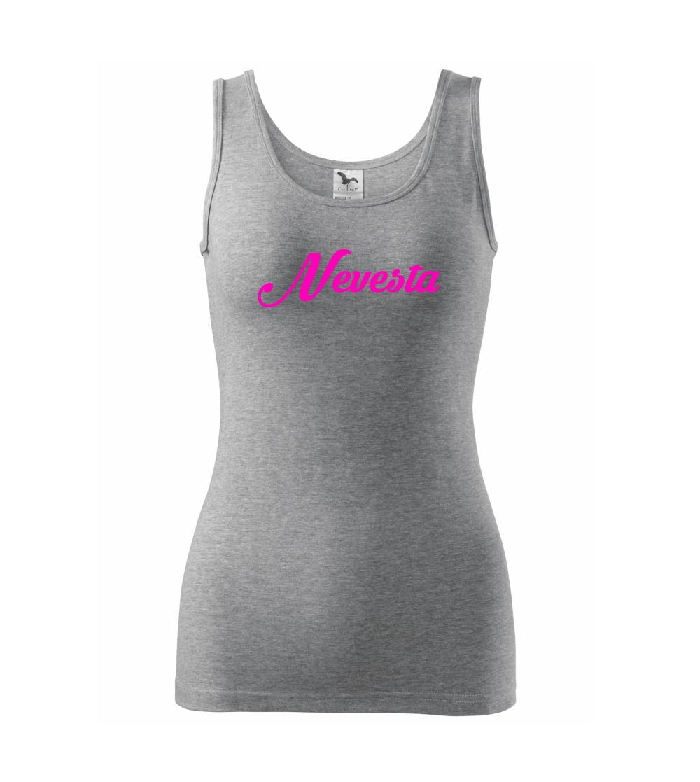 Svadobné tričká - Nevesta nápis - Dámske tielko