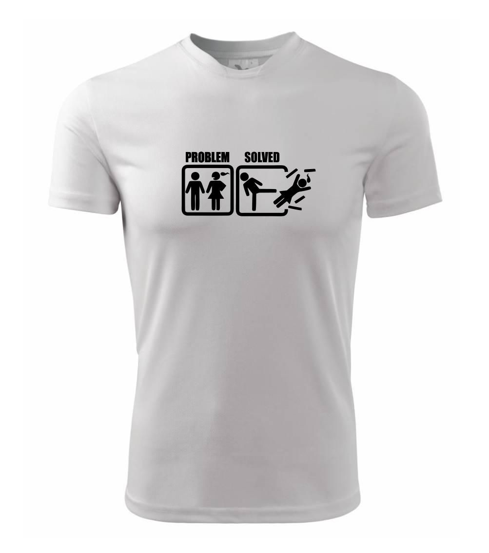 Tričká Problem Solved - Problém - Kick - Pánske tričko Fantasy športové