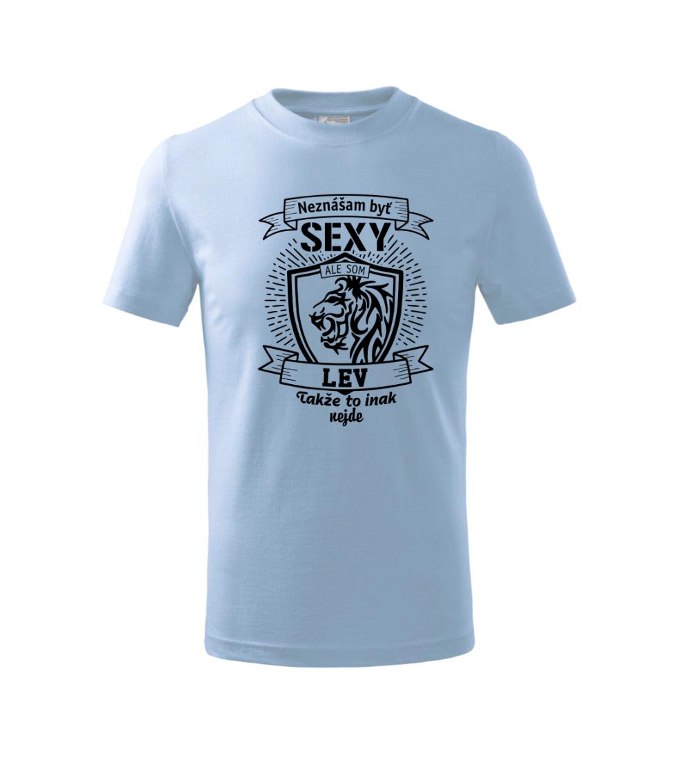 Tričká s levom - Neznášam byť sexy - Lev - Tričko detské bavlnené