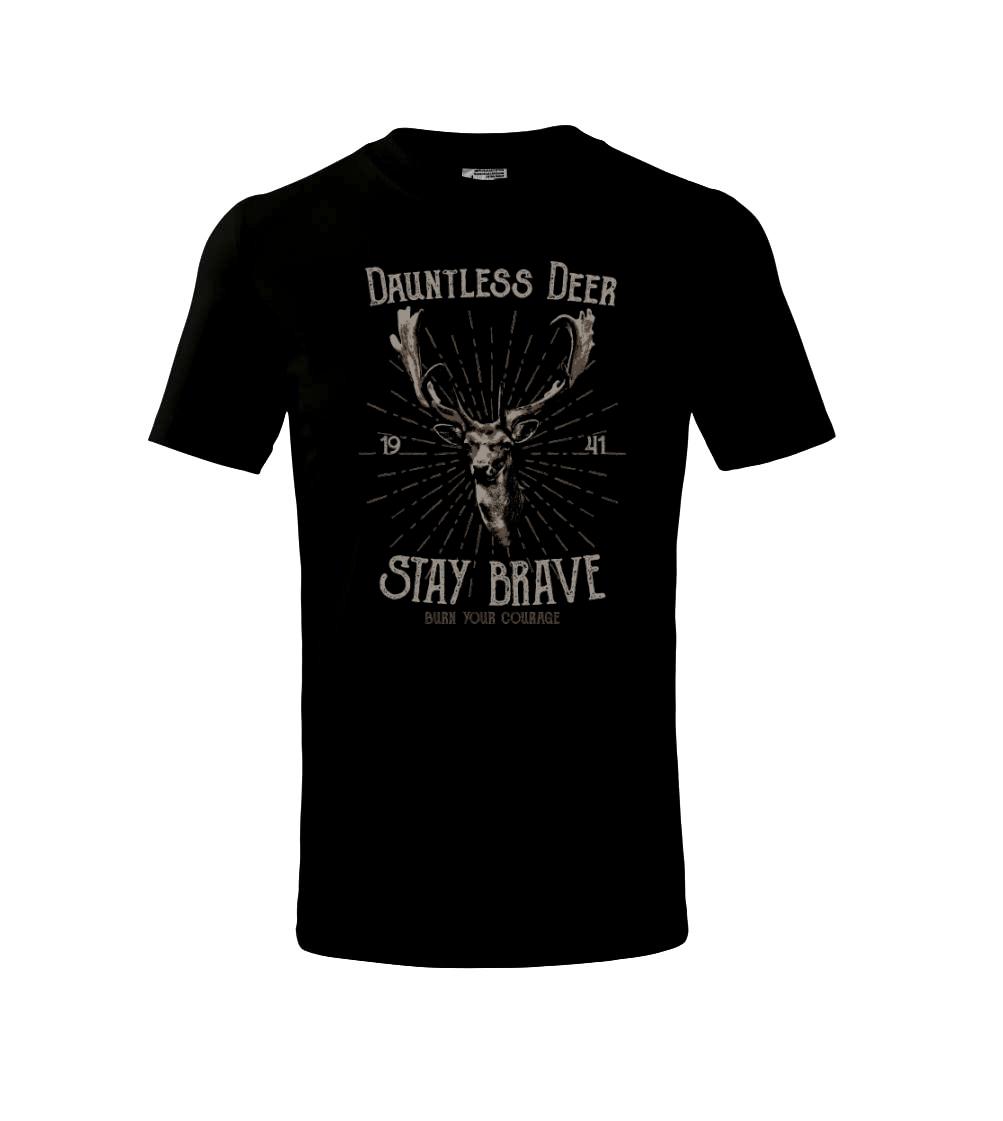 Tričká so zvieratami - Deer staybrave - Tričko detské bavlnené