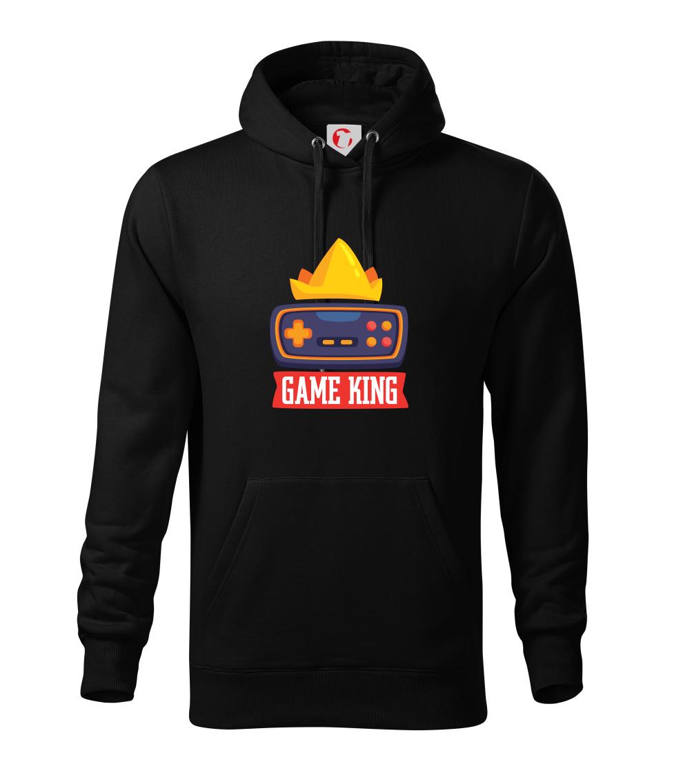 Tričká pre ajťákov - Game king - kreslený - Mikina pánska Cape s kapucňou