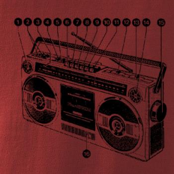 Nákres starý magnetofón