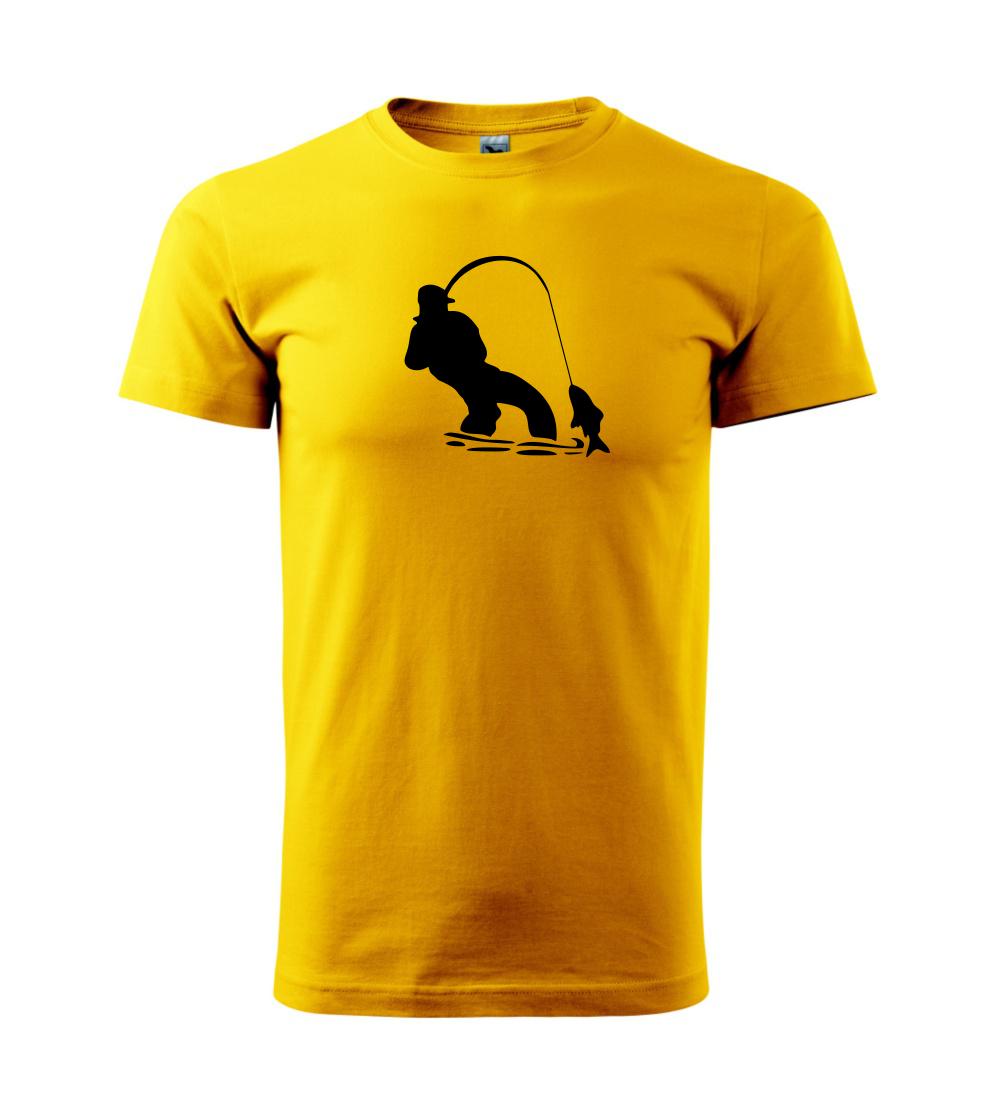 Rybár ťahajúce rybu Rybár ťahajúce rybu