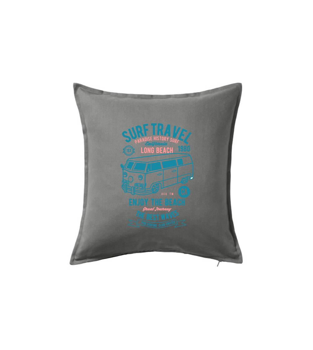 Surferske tričká - Surf Travel - Vankúš 50x50
