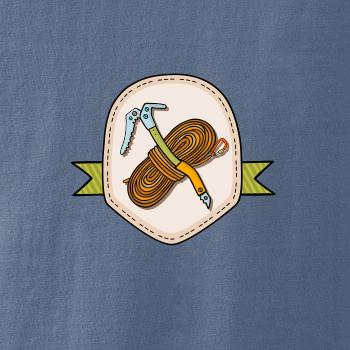 Horolezecké lano a cepín