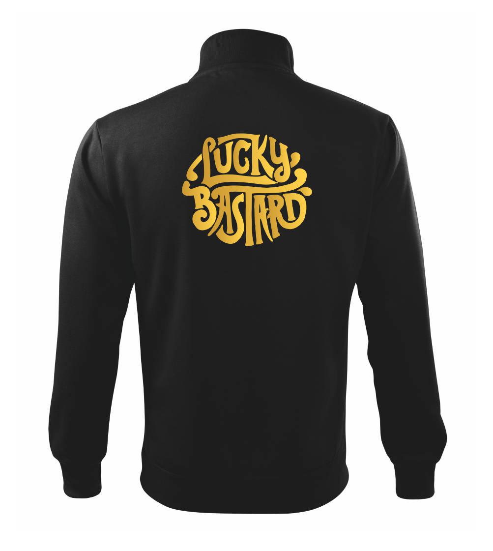 Tričká na párty - Lucky Bastard zlatý - Mikina bez kapucne Adventure