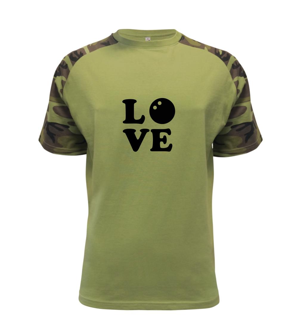 Tričká s motívom Squash - Squash love - Raglan Military