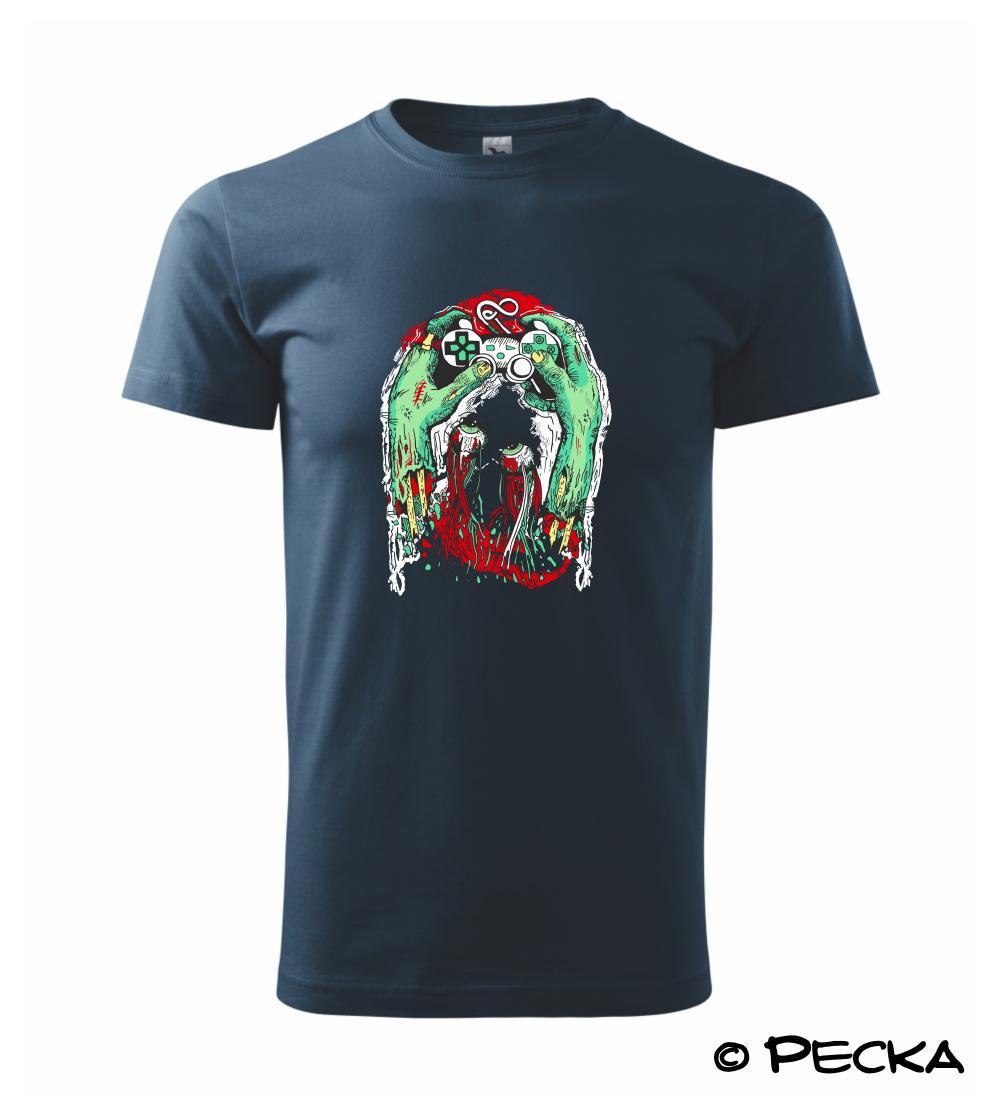 Tričká pre ajťákov - Zombie Gambler (Pecka design) - Klasické pánske tričko vyššej gramáže