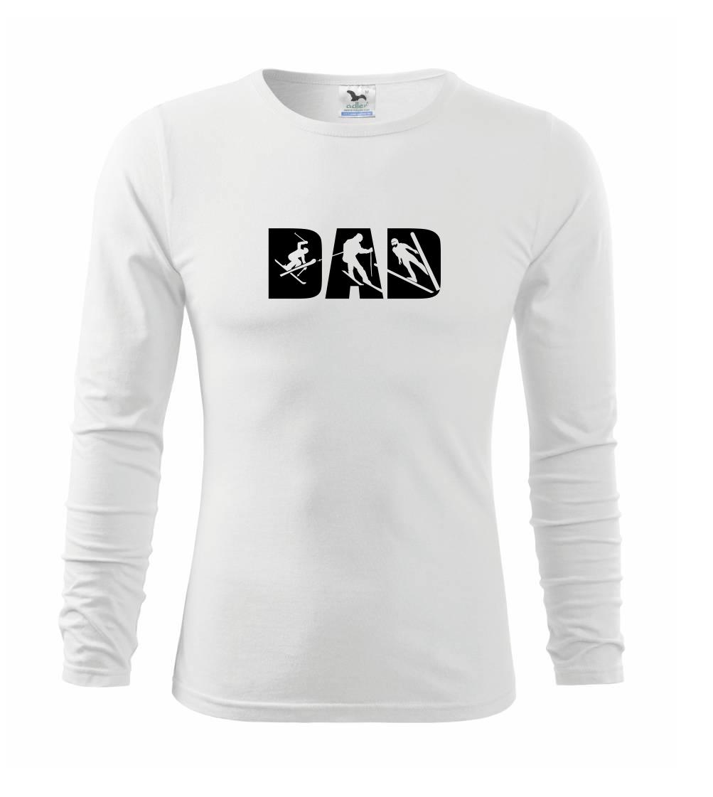Lyže a Snowboard - Ski dad - Tričko detské Long Sleeve