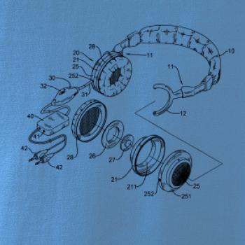 Nákres slúchadlo s mikrofónom