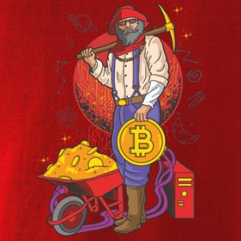 Baník ťaží Bitcoiny
