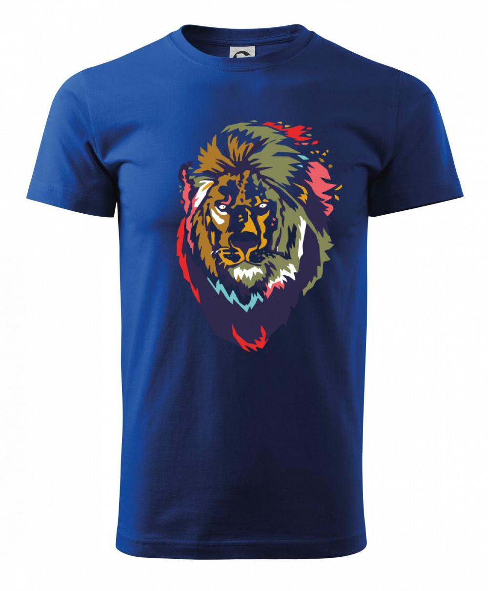 Hlava leva kreslená jednoduchá Hlava leva kreslená jednoduchá