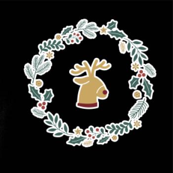 Vianočný veniec so sobom