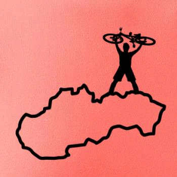 Mapa SK - cyklista na prsiach