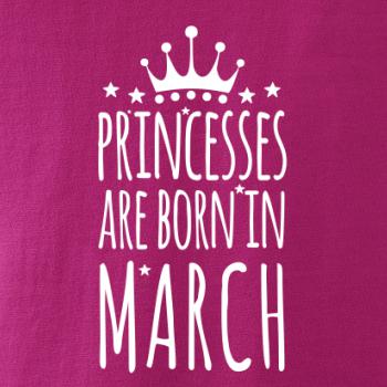Princesses are born in March