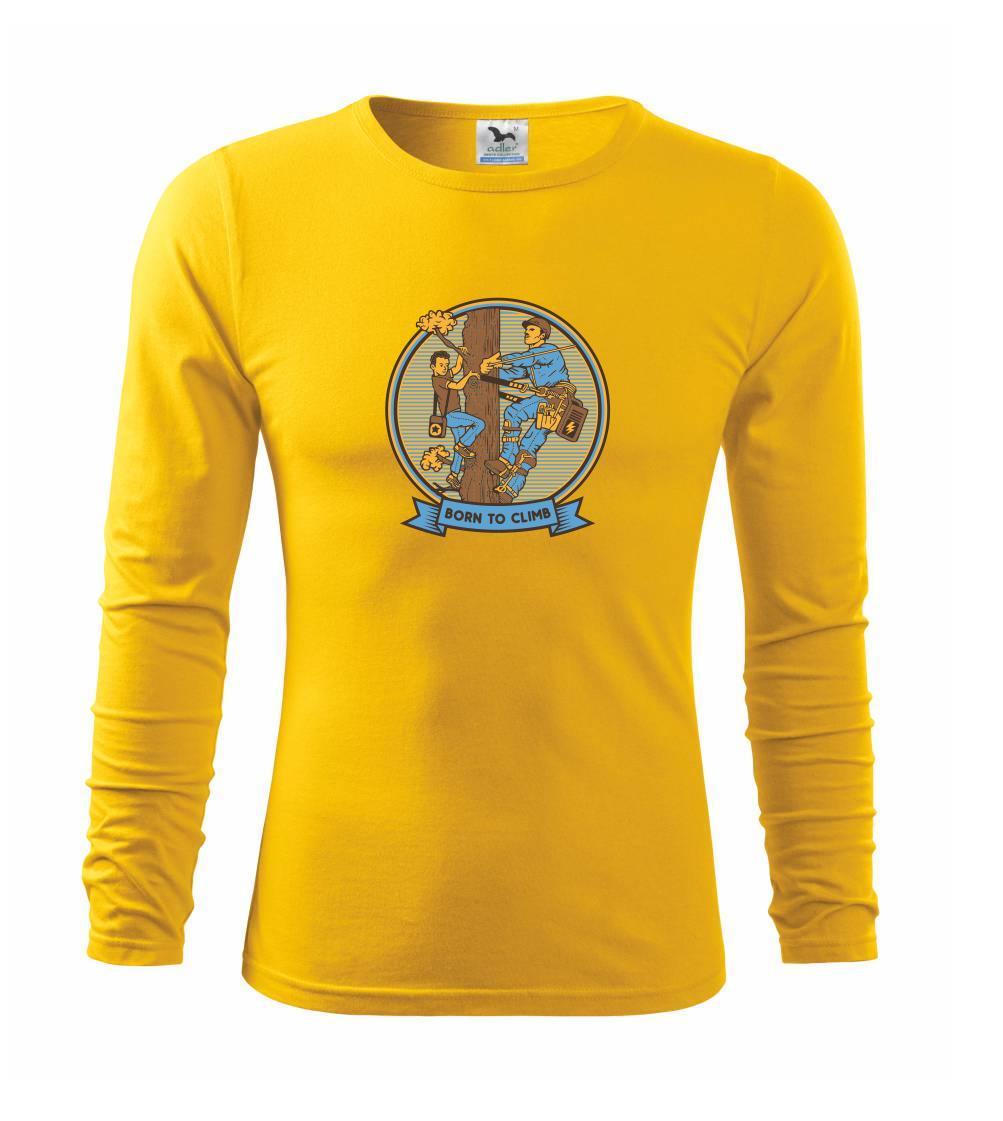Trička pro horolezcov - Born to Climb mladosť - Tričko s dlhým rukávom FIT-T long sleeve