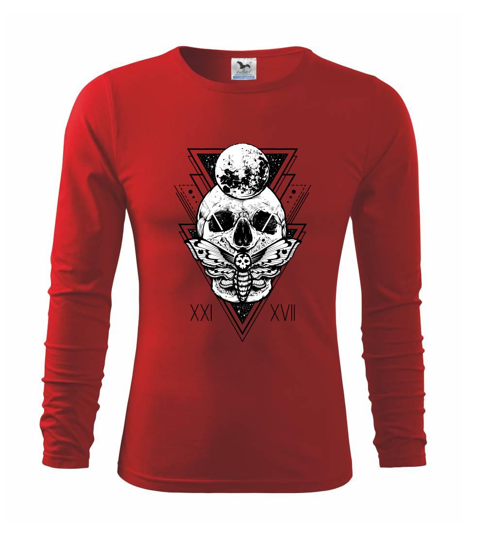 Grafické tričká - Lebka mystická - Tričko detské Long Sleeve