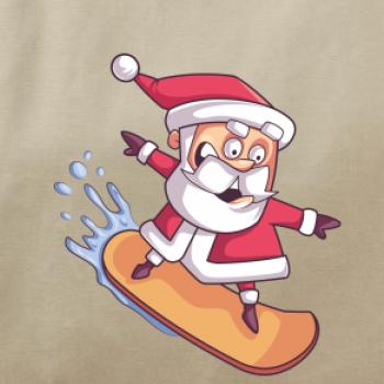 Santa jazdiaci na snowboarde