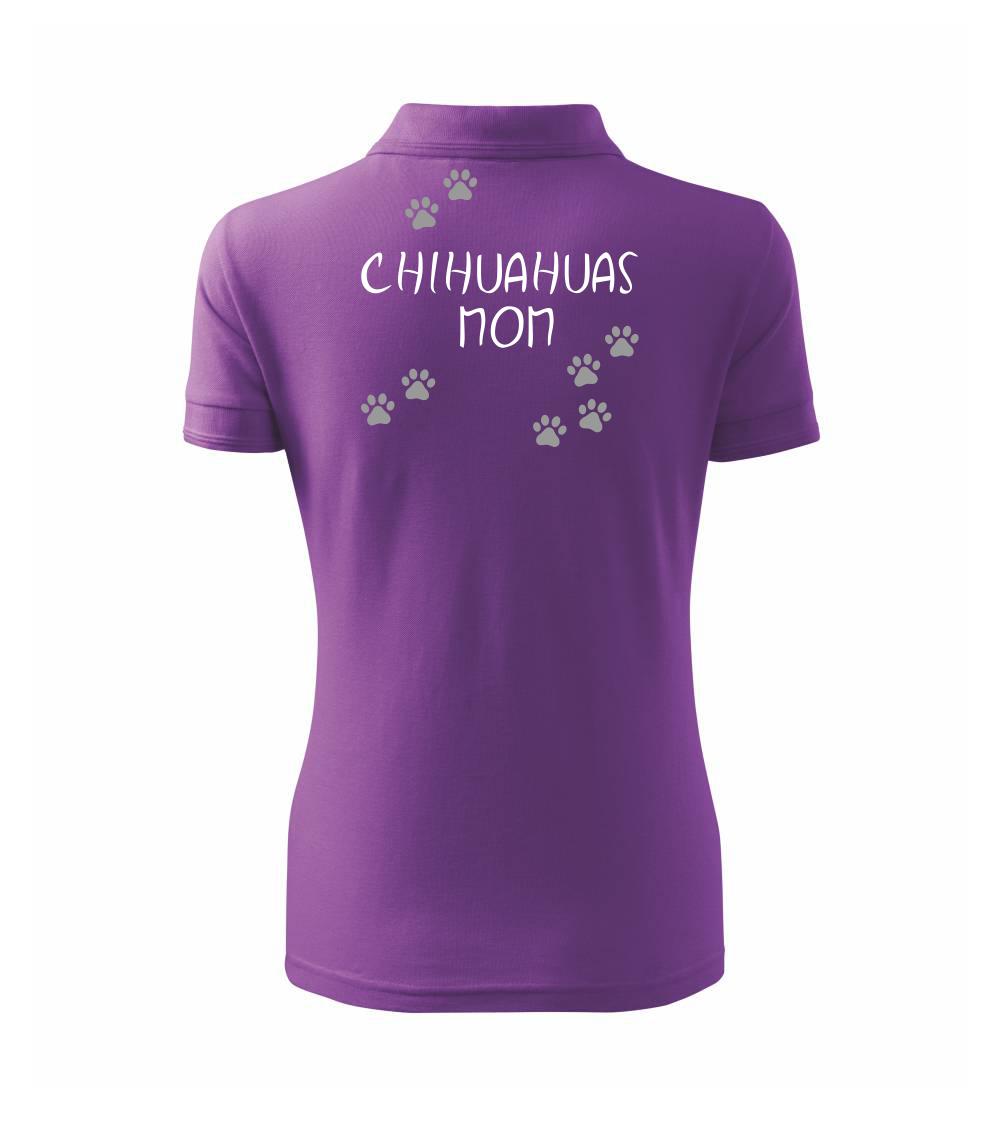 Čivava - (Čivava) Chihuahuas mom (Reflexné labky) (Reflexné labky) - Polokošeľa dámska Pique Polo