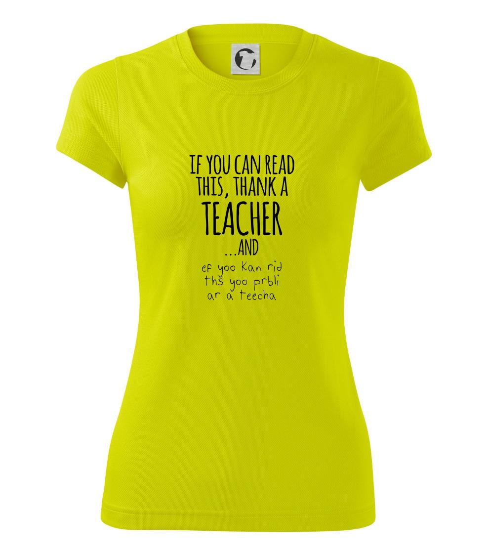 If you can read this - teacher