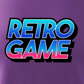 Retro game nápis farebný