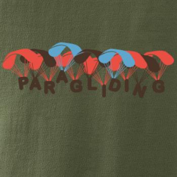 Paragliding nápis s padáky Paragliding nápis s padáky