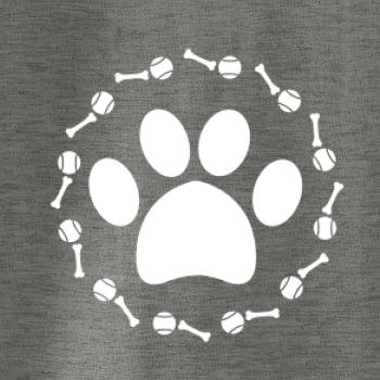 Labka lopta kosť pes