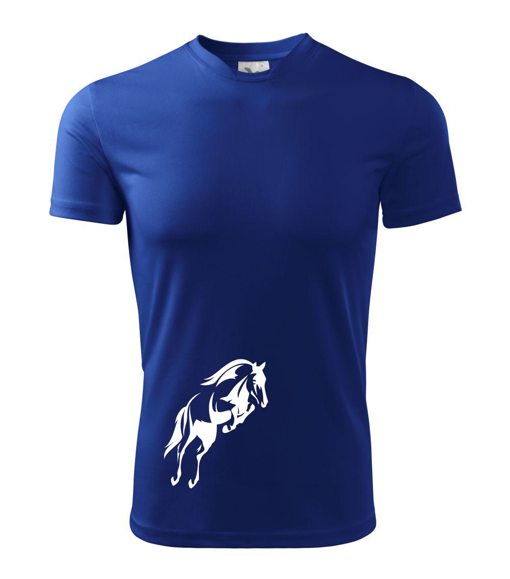 Tričká s koňmi - Kôň na zadných - Pánske tričko Fantasy športové