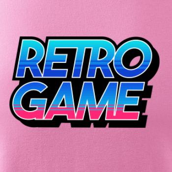 Retro game nápis farebný