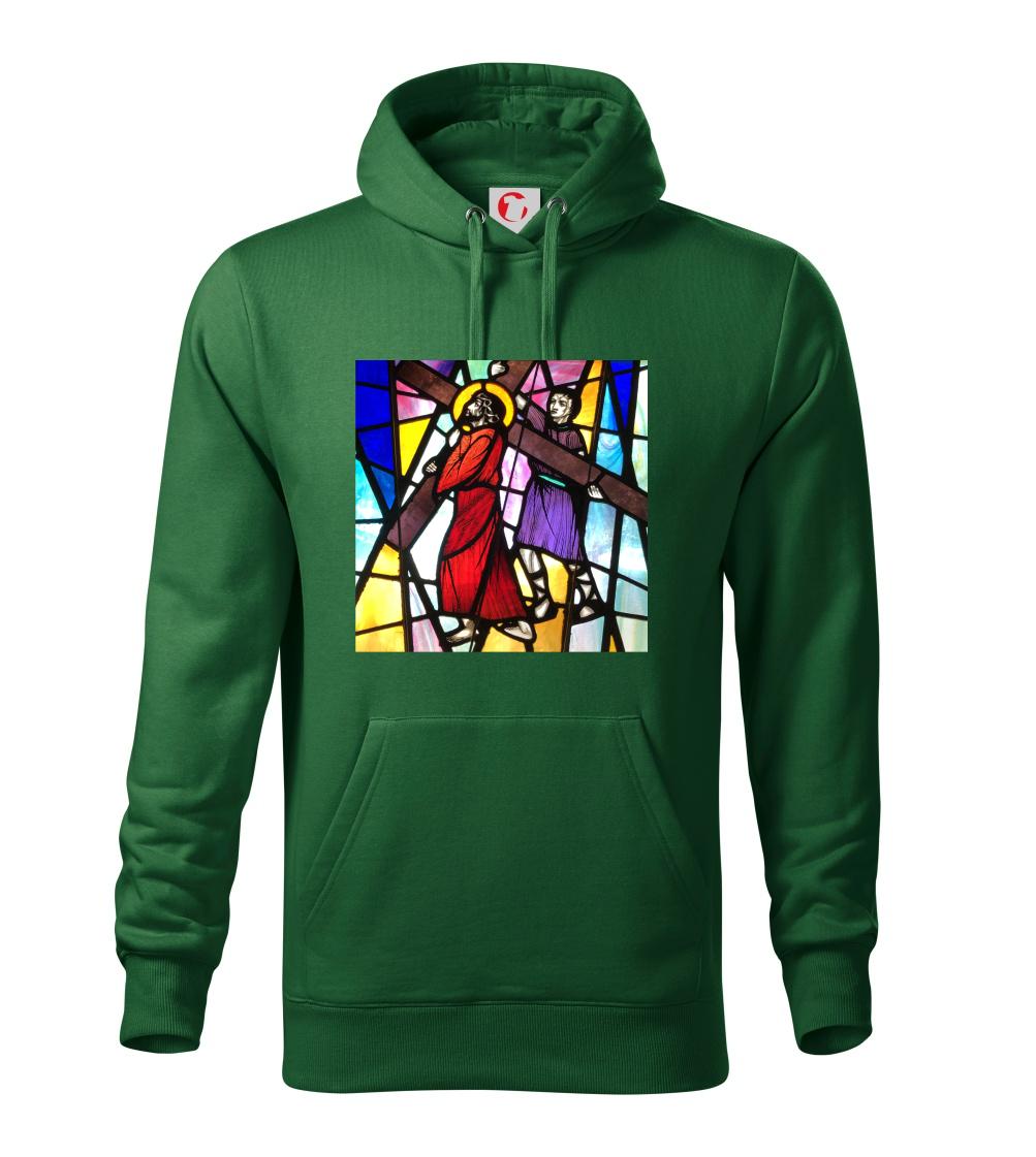 Vitráž - Ježiš a kríž Vitráž - Ježiš a kríž