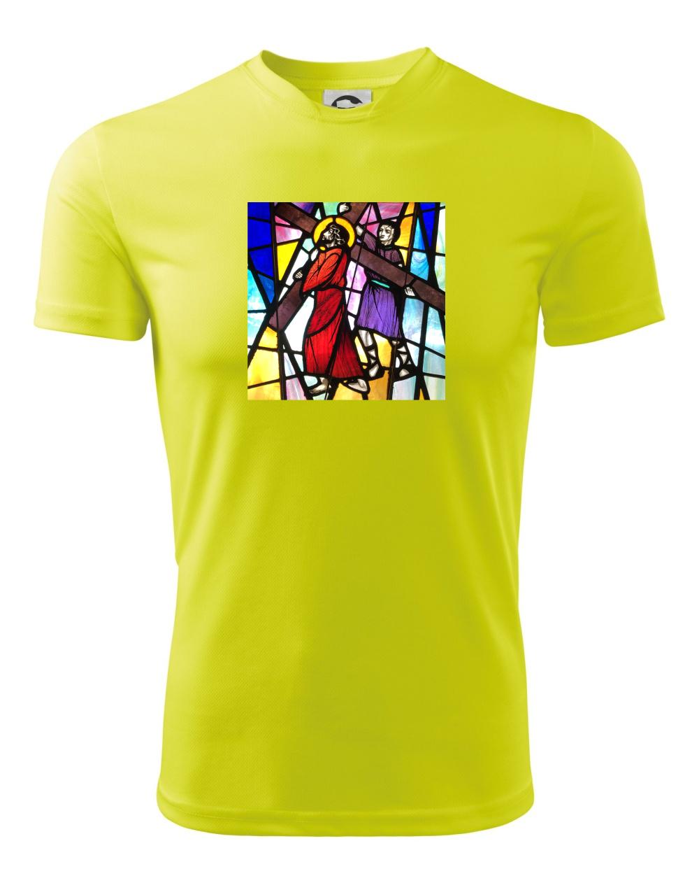 Vitráž - Ježiš a kríž