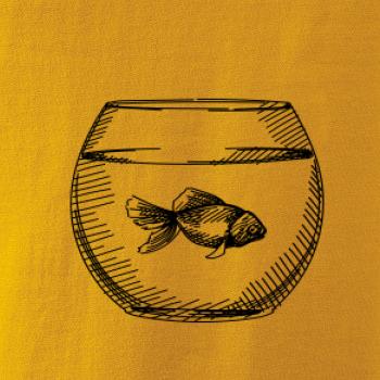 Ceruzkou kreslená rybička v akváriu