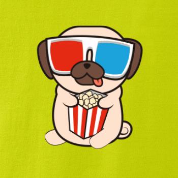 Mops a 3D okuliare