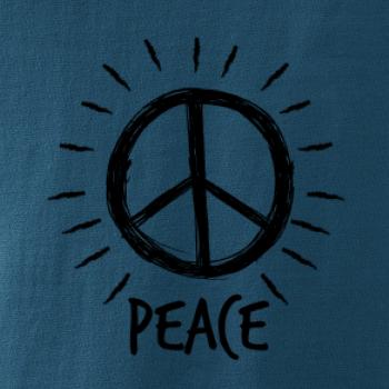 Peace symbol čiernobiely