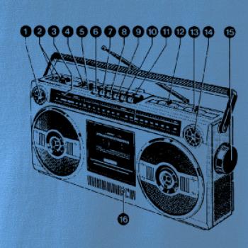 Nákres starý magnetofón