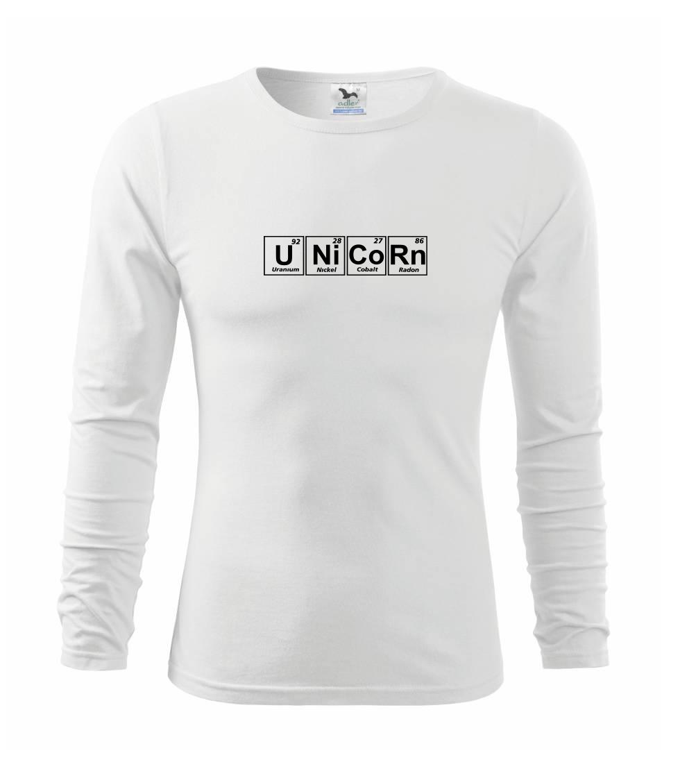 Periodické Tabuľky - Unicorn tabuľka - Tričko s dlhým rukávom FIT-T long sleeve