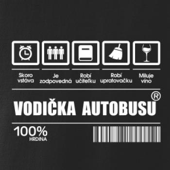 Čiarový kód - Vodič autobusu / Vodička autobusu