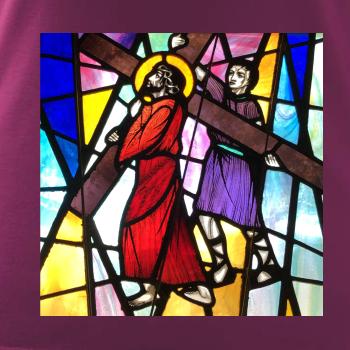 Vitráž - Ježiš a kríž